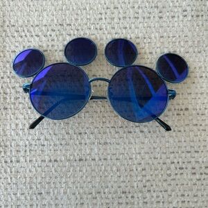 Tokyo Blue Round Mickey Mouse Sunglasses